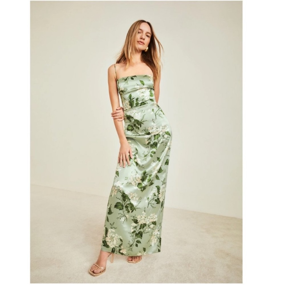 NWT Frankie Silk Maxi Dress